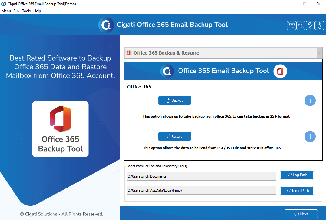Windows 8 Office 365 Migration Tool full